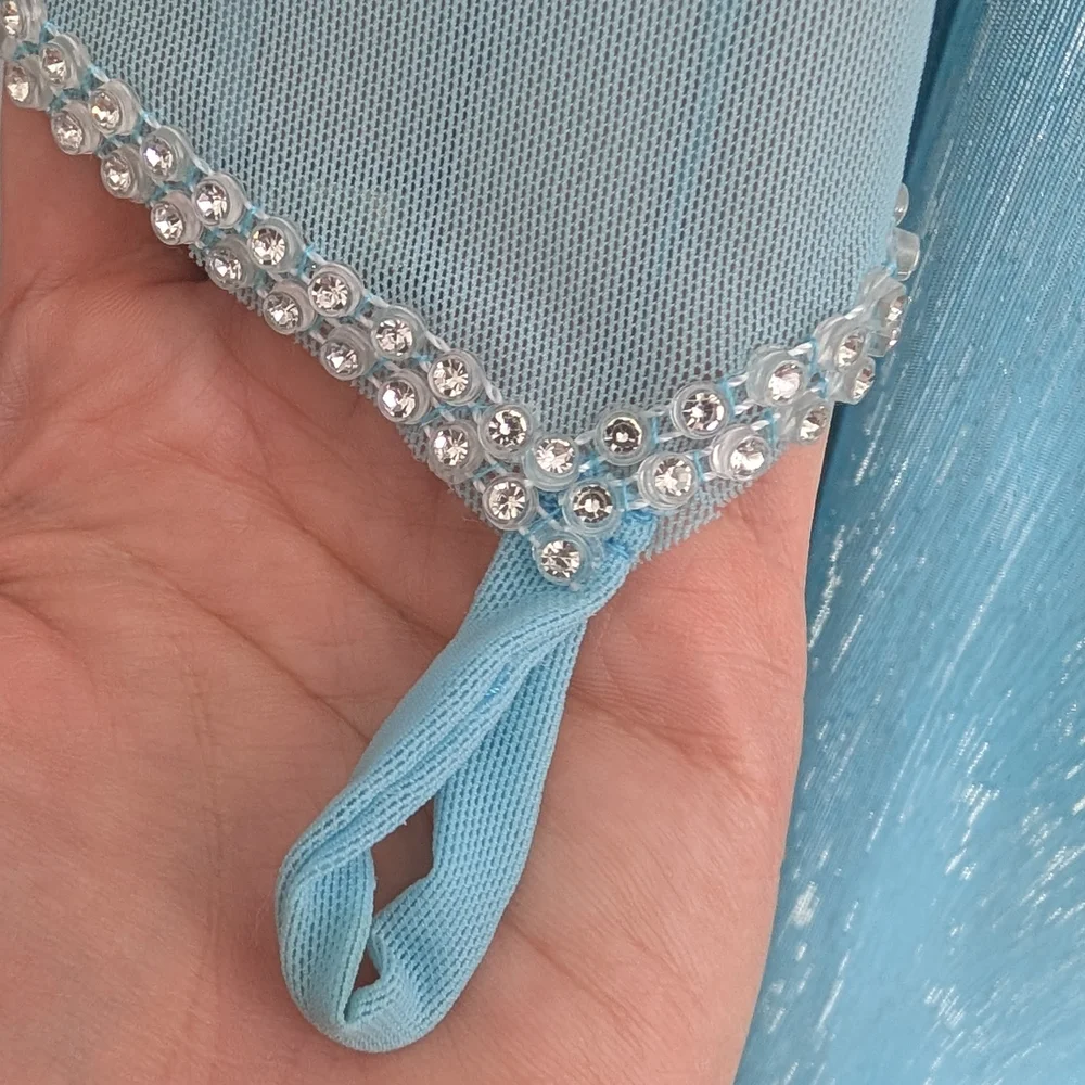 Costume: Handmade Frozen Elsa Gown And Cape, plus Crown with full price offer - Picture 6 of 17